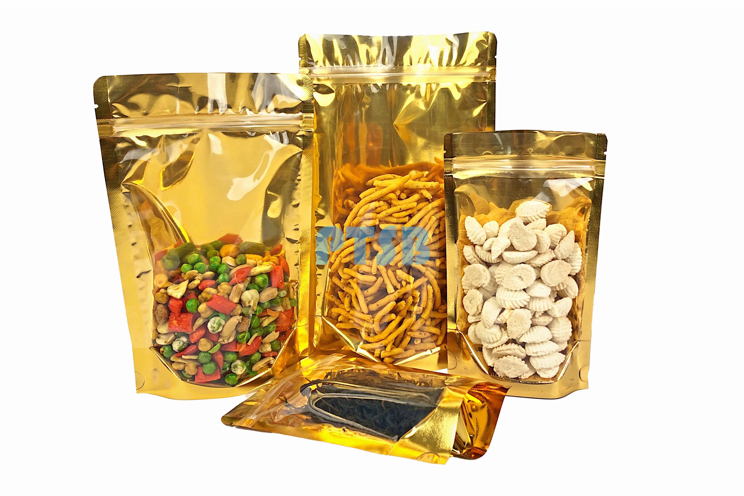 Semi-Gold Metalised Stand Pouch Bag (GGO)